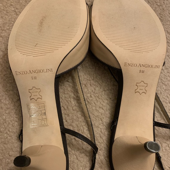 Enzo Angiolini nude leather strappy ladies shoe, size 9 - Picture 3 of 8